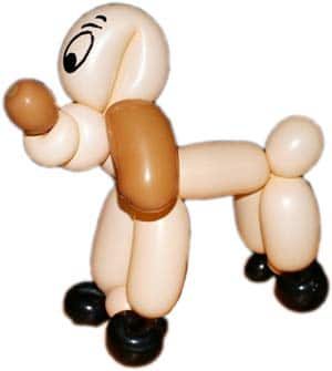 Ballonkünstler Pforzheim Hund modellieren