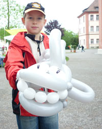 Ballonkünstler Strassenfest Luftballonfiguren für Stadtteilfest und Straßenfest