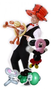 Unterhaltung mit Luftballonfiguren und dem Luftballonmodellierer